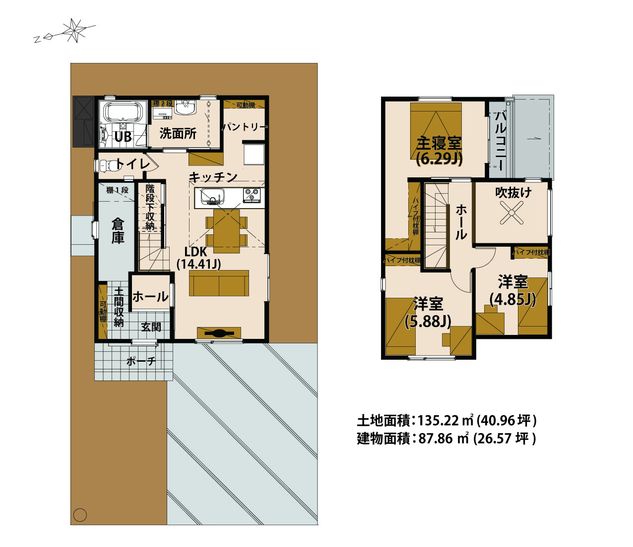 緑ヶ丘色付け図面