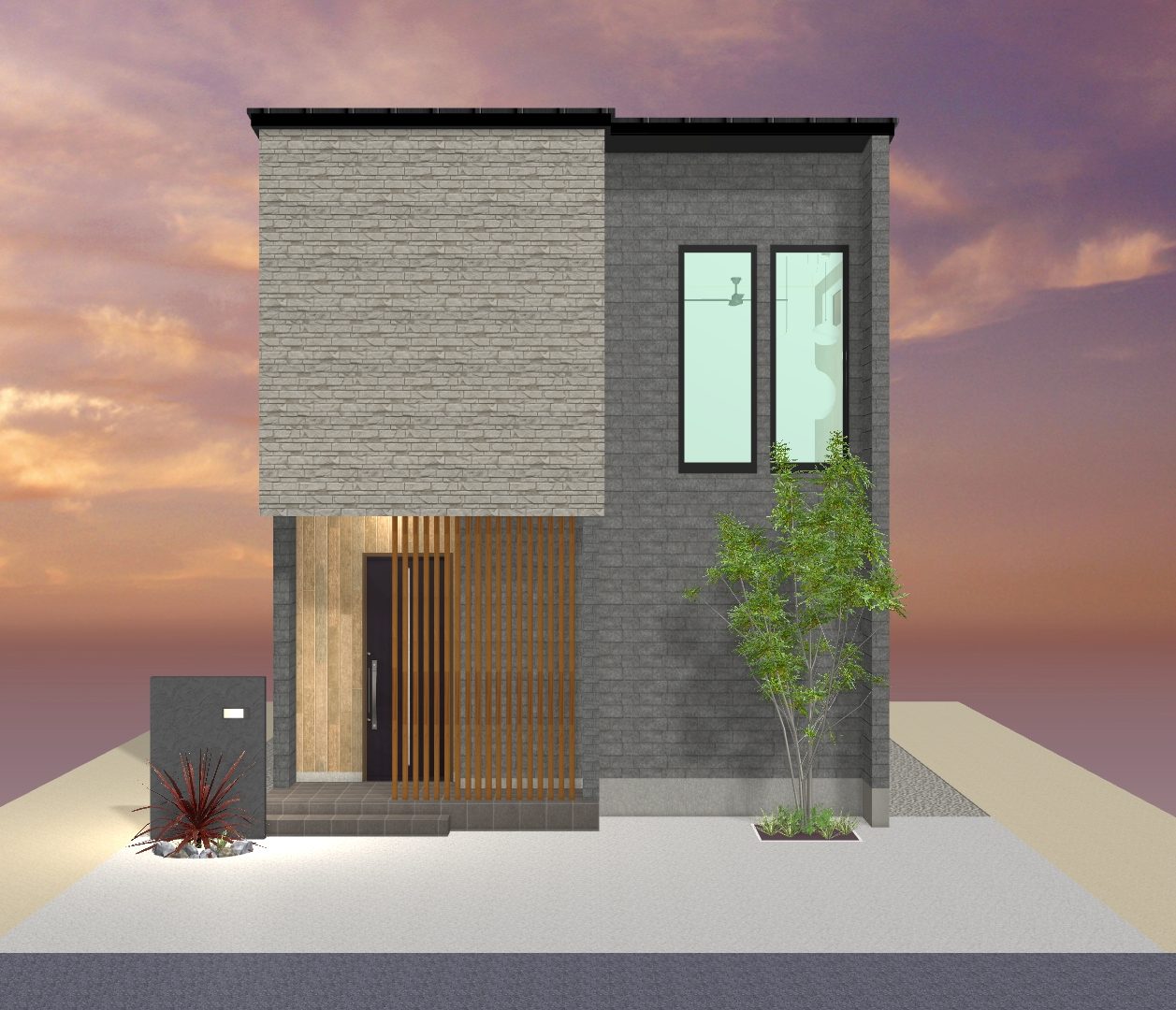 湖山南2丁目【1期】3号地 外観パース最新